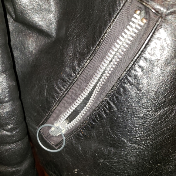 Men's vintage leather jacket - Picture 3 of 4